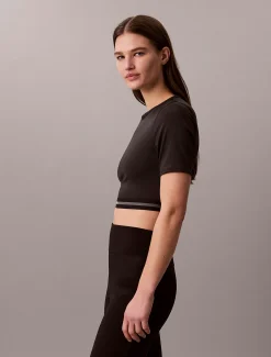 Calvin Klein Cropped, schnell trocknendes Performance-Gym-T-Shirt^Damen Tops & T-shirts|T-shirts & Tops