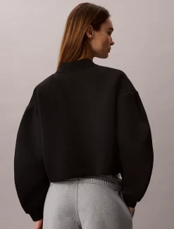 Calvin Klein Cropped Tech Bomberjacke aus Jersey^Damen JackenFrisch Eingetroffen