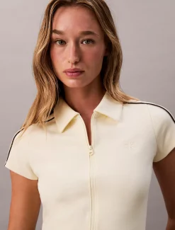 Calvin Klein Cropped Tech-Poloshirt^Damen T-shirts & Tops