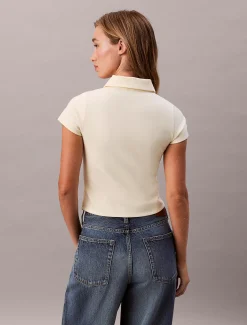 Calvin Klein Cropped Tech-Poloshirt^Damen T-shirts & Tops