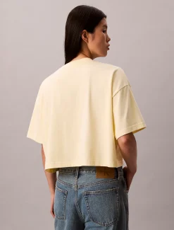 Calvin Klein Cropped Varsity Logo-T-Shirt^Damen T-shirts & Tops