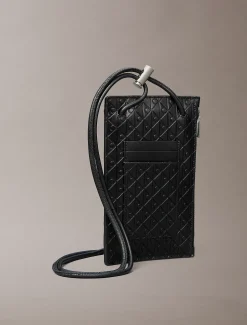 Calvin Klein Crossbody-Handytasche mit Emblem-Logo-Prägung^Herren Umhängetaschen & Schultertaschen|Taschen