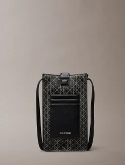 Calvin Klein Crossbody-Handytasche mit durchgehendem Emblem-Logo^Damen Geldbörsen & Etuis