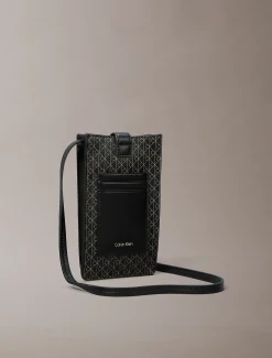 Calvin Klein Crossbody-Handytasche mit durchgehendem Emblem-Logo^Damen Geldbörsen & Etuis