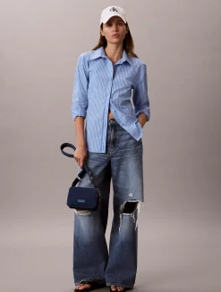 Calvin Klein Crossbody-Kameratasche aus Canvas^Damen Umhängetaschen|Taschen