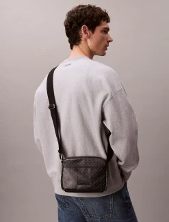 Calvin Klein Crossbody-Kameratasche mit Saffiano-Emblem-Logo^Herren Umhängetaschen & Schultertaschen|Taschen