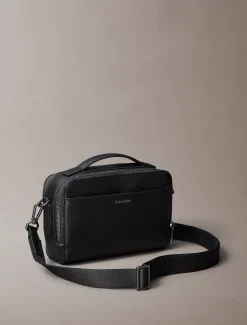 Calvin Klein Crossbody-Kameratasche mit Saffiano-Emblem-Logo^Herren Umhängetaschen & Schultertaschen|Taschen