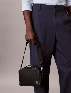 Calvin Klein Crossbody-Kameratasche mit Saffiano-Emblem-Logo^Herren Umhängetaschen & Schultertaschen|Taschen