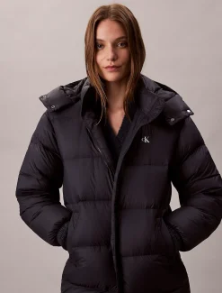 Calvin Klein Daunen-Steppmantel mit Kapuze^Damen Mäntel|Stepp Jacken