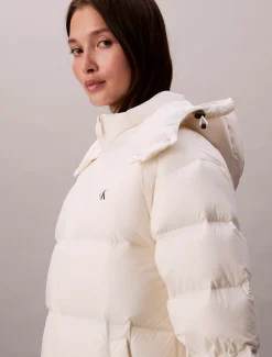 Calvin Klein Daunen-Steppmantel mit Kapuze^Damen Mäntel|Stepp Jacken