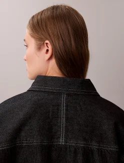 Calvin Klein Denim-Arbeitsjacke^Damen Jeansjacken|JackenFrisch Eingetroffen