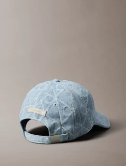 Calvin Klein Denim-Baseballcap mit durchgehendem Emblem-Logo^Damen Schals & Handschuhe