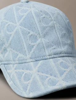 Calvin Klein Denim-Baseballcap mit durchgehendem Emblem-Logo^Damen Schals & Handschuhe