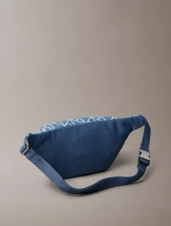 Calvin Klein Denim-Bauchtasche mit Logo-Jacquardmuster^Herren Taschen