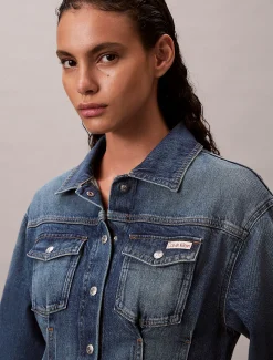 Calvin Klein Denim-Blusenkleid^Damen Kleider & Röcke