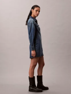 Calvin Klein Denim-Blusenkleid^Damen Kleider & Röcke