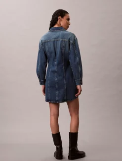 Calvin Klein Denim-Blusenkleid^Damen Kleider & Röcke