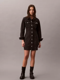 Calvin Klein Denim-Blusenkleid^Damen Kleider & Röcke