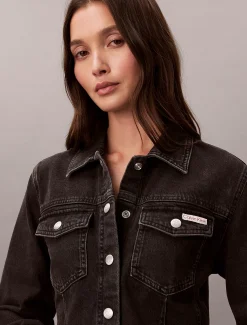 Calvin Klein Denim-Blusenkleid^Damen Kleider & Röcke