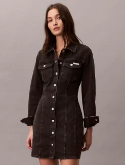Calvin Klein Denim-Blusenkleid^Damen Kleider & Röcke