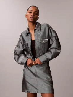 Calvin Klein Denim-Bomberjacke^Damen Jeansjacken|JackenFrisch Eingetroffen