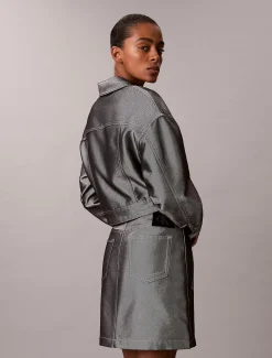 Calvin Klein Denim-Bomberjacke^Damen Jeansjacken|JackenFrisch Eingetroffen