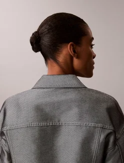 Calvin Klein Denim-Bomberjacke^Damen Jeansjacken|JackenFrisch Eingetroffen