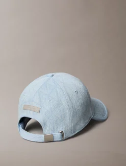 Calvin Klein Denim-Kappe mit Burnout-Emblem-Logo^Herren Kappen & MützenFrisch Eingetroffen