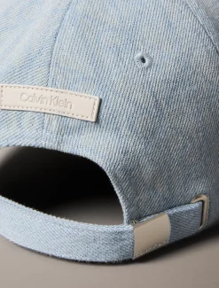 Calvin Klein Denim-Kappe mit Burnout-Emblem-Logo^Herren Kappen & MützenFrisch Eingetroffen