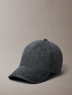 Calvin Klein Denim-Kappe mit Burnout-Emblem-Logo^Damen Hüte & MützenFrisch Eingetroffen