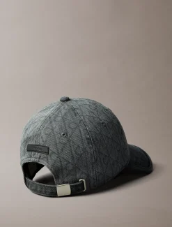 Calvin Klein Denim-Kappe mit Burnout-Emblem-Logo^Damen Hüte & MützenFrisch Eingetroffen