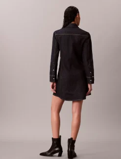 Calvin Klein Denim-Kleid mit Nähten^Damen Kleider & Röcke