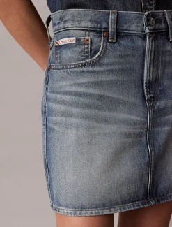 Calvin Klein Denim-Minirock^Damen Kleider & Röcke