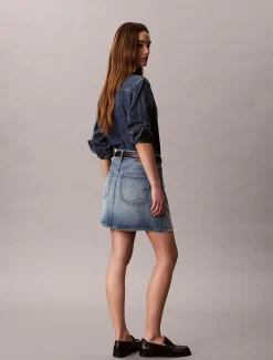 Calvin Klein Denim-Minirock^Damen Kleider & Röcke