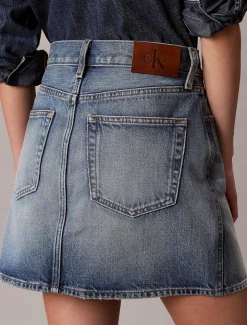 Calvin Klein Denim-Minirock^Damen Kleider & Röcke