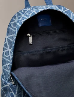 Calvin Klein Denim-Rucksack mit Logo-Jacquardmuster^Herren RucksäckeFrisch Eingetroffen|Taschen