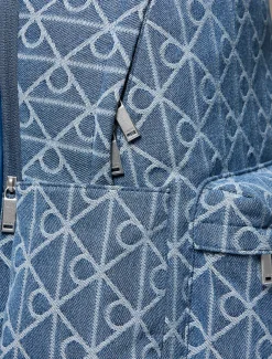 Calvin Klein Denim-Rucksack mit Logo-Jacquardmuster^Herren RucksäckeFrisch Eingetroffen|Taschen
