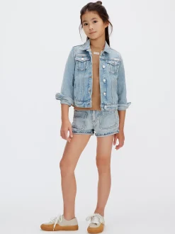 Calvin Klein Denim-Shorts mit Umschlag^Kinder Kleidung