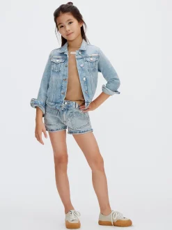 Calvin Klein Denim-Shorts mit Umschlag^Kinder Kleidung