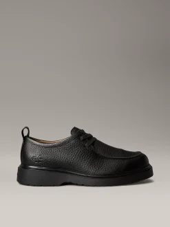 Calvin Klein Derby-Schuhe aus genarbtem Leder mit Profilsohle^Herren Business Schuhe
