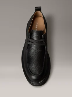 Calvin Klein Derby-Schuhe aus genarbtem Leder mit Profilsohle^Herren Business Schuhe