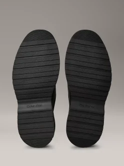 Calvin Klein Derby-Schuhe aus genarbtem Leder mit Profilsohle^Herren Business Schuhe