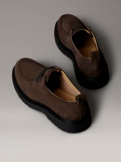 Calvin Klein Derby-Schuhe aus Nubukleder mit Profilsohle^Herren Business Schuhe