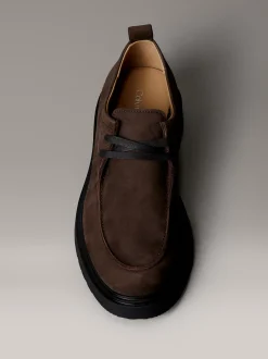 Calvin Klein Derby-Schuhe aus Nubukleder mit Profilsohle^Herren Business Schuhe