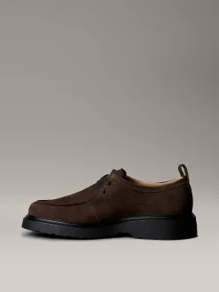 Calvin Klein Derby-Schuhe aus Nubukleder mit Profilsohle^Herren Business Schuhe