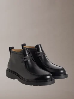 Calvin Klein Desert-Boots aus weichem Leder mit Profilsohle^Herren Boots
