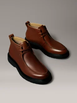 Calvin Klein Desert-Boots aus weichem Leder mit Profilsohle^Herren Boots