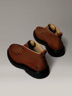 Calvin Klein Desert-Boots aus weichem Leder mit Profilsohle^Herren Boots
