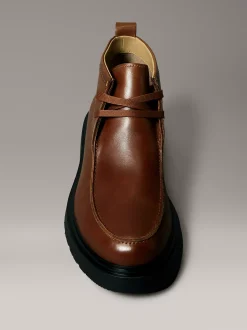 Calvin Klein Desert-Boots aus weichem Leder mit Profilsohle^Herren Boots