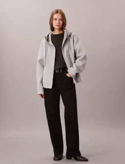 Calvin Klein Doubleface-Jacke aus Wollgemisch^Damen JackenFrisch Eingetroffen